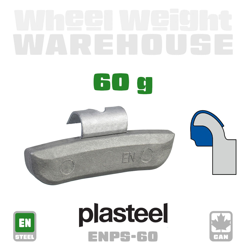 Plasteel | EN-Style Plastic over Steel - Passenger Clip-On Wheel Weights - (Choose Size)