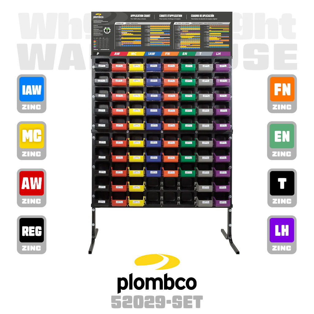 Plombco | Kit Passenger 80 Wheel Weight Assortment Rack - 75 x 48 x 24 (52029)