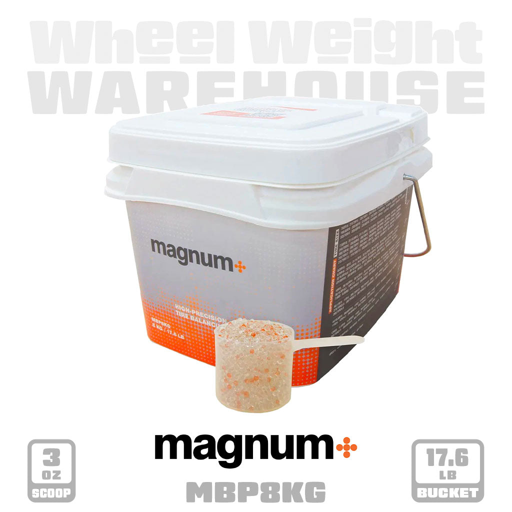 Magnum+ | 17.6 lb Tire Balancing Beads - Bulk Bucket (MBP8KG)