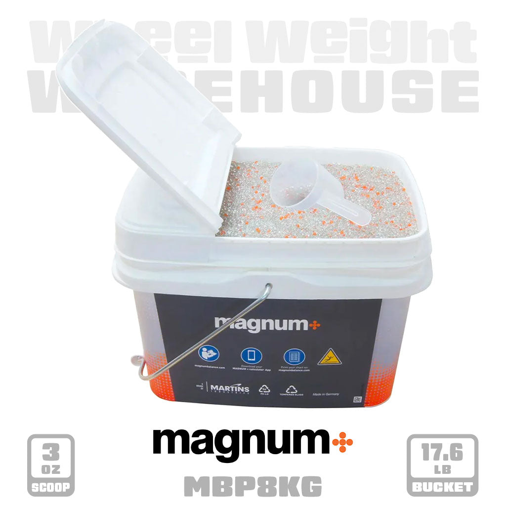 Magnum+ | 17.6 lb Tire Balancing Beads - Bulk Bucket (MBP8KG)