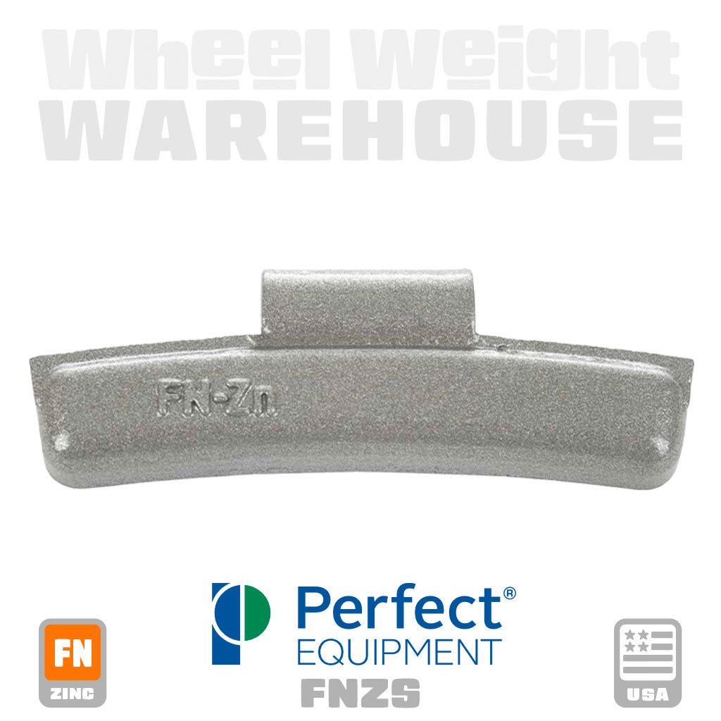 Perfect Equipment | FN-Style Coated Zinc - Passenger Clip-On Wheel Weights - (Choose Size)