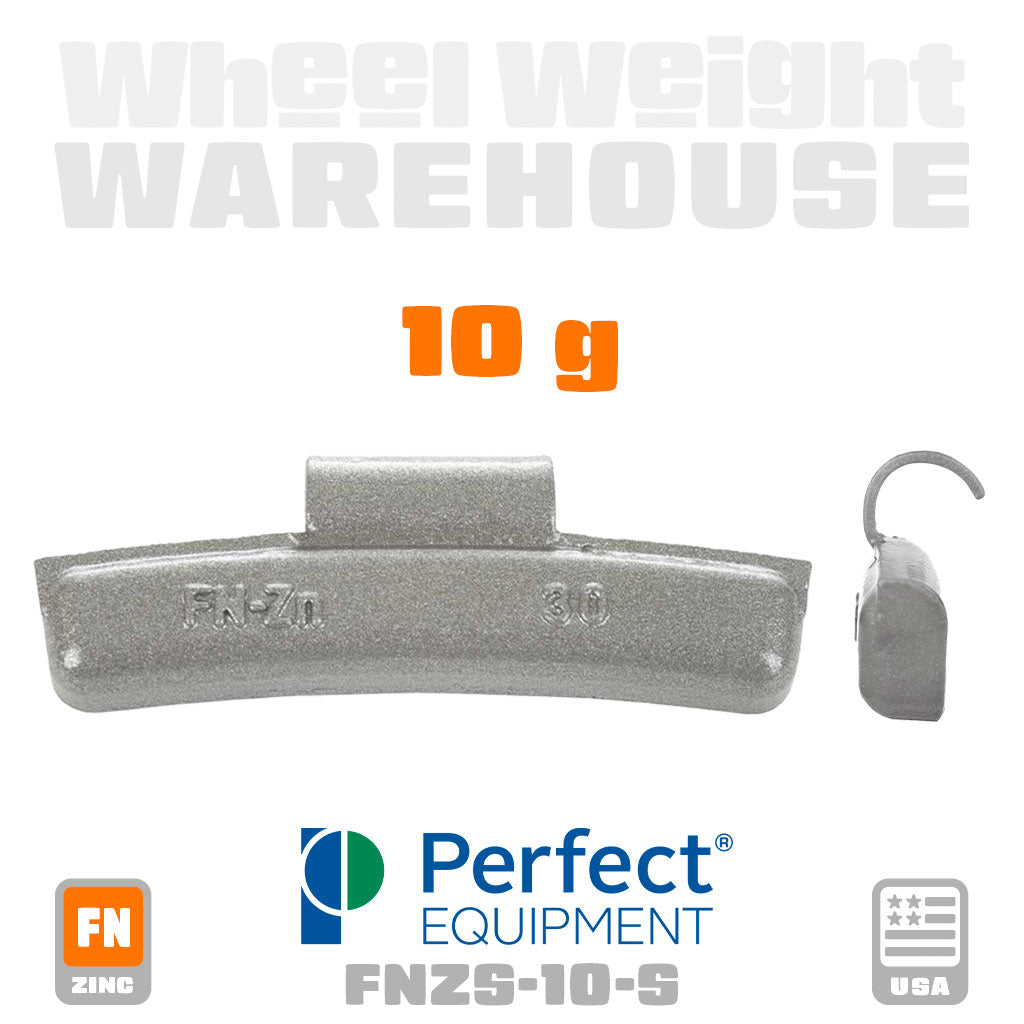 Perfect Equipment | FN-Style Coated Zinc - Passenger Clip-On Wheel Weights - (Choose Size)
