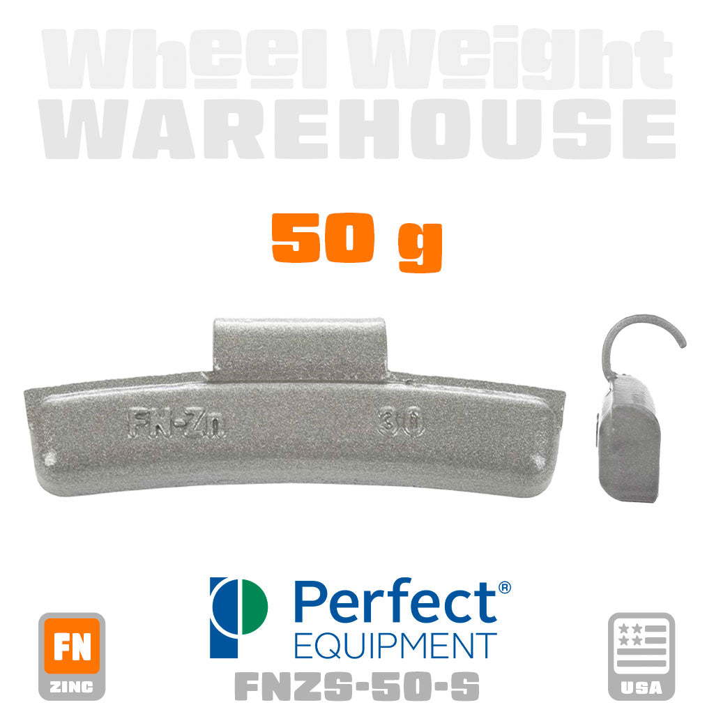 Perfect Equipment | FN-Style Coated Zinc - Passenger Clip-On Wheel Weights - (Choose Size)