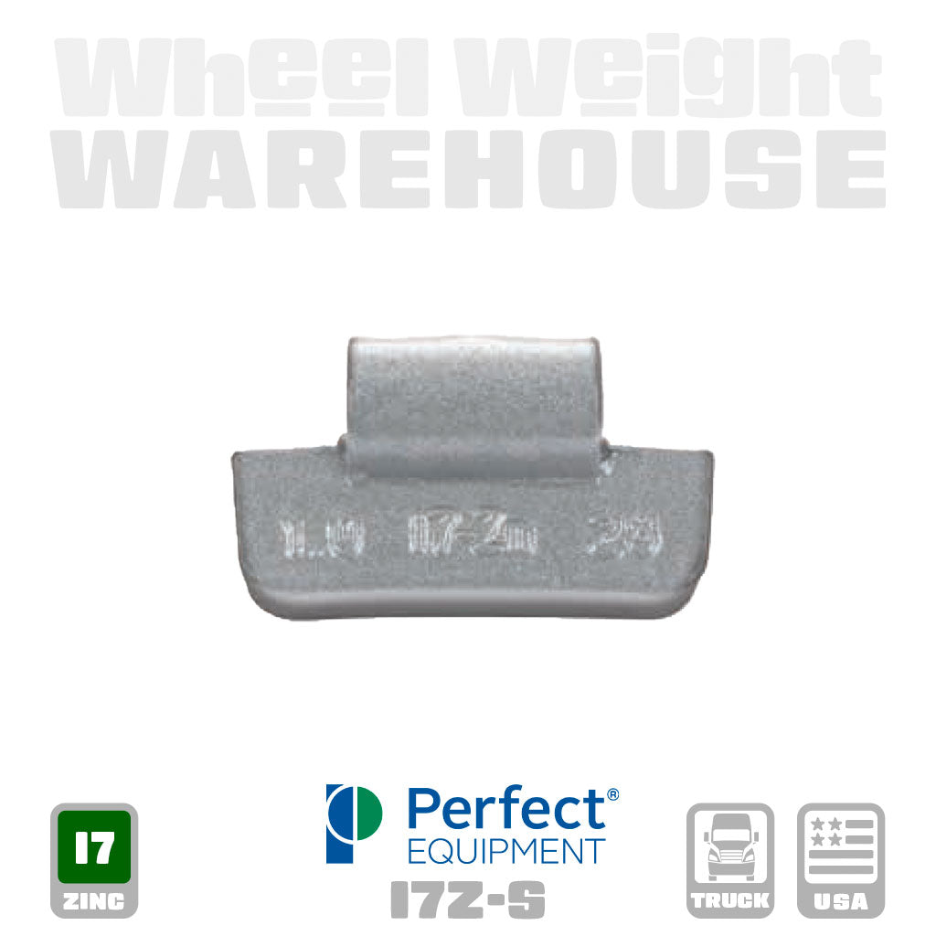 Perfect Equipment | I7-Style Uncoated Zinc - Truck Clip-On Wheel Weights - (Choose Size)