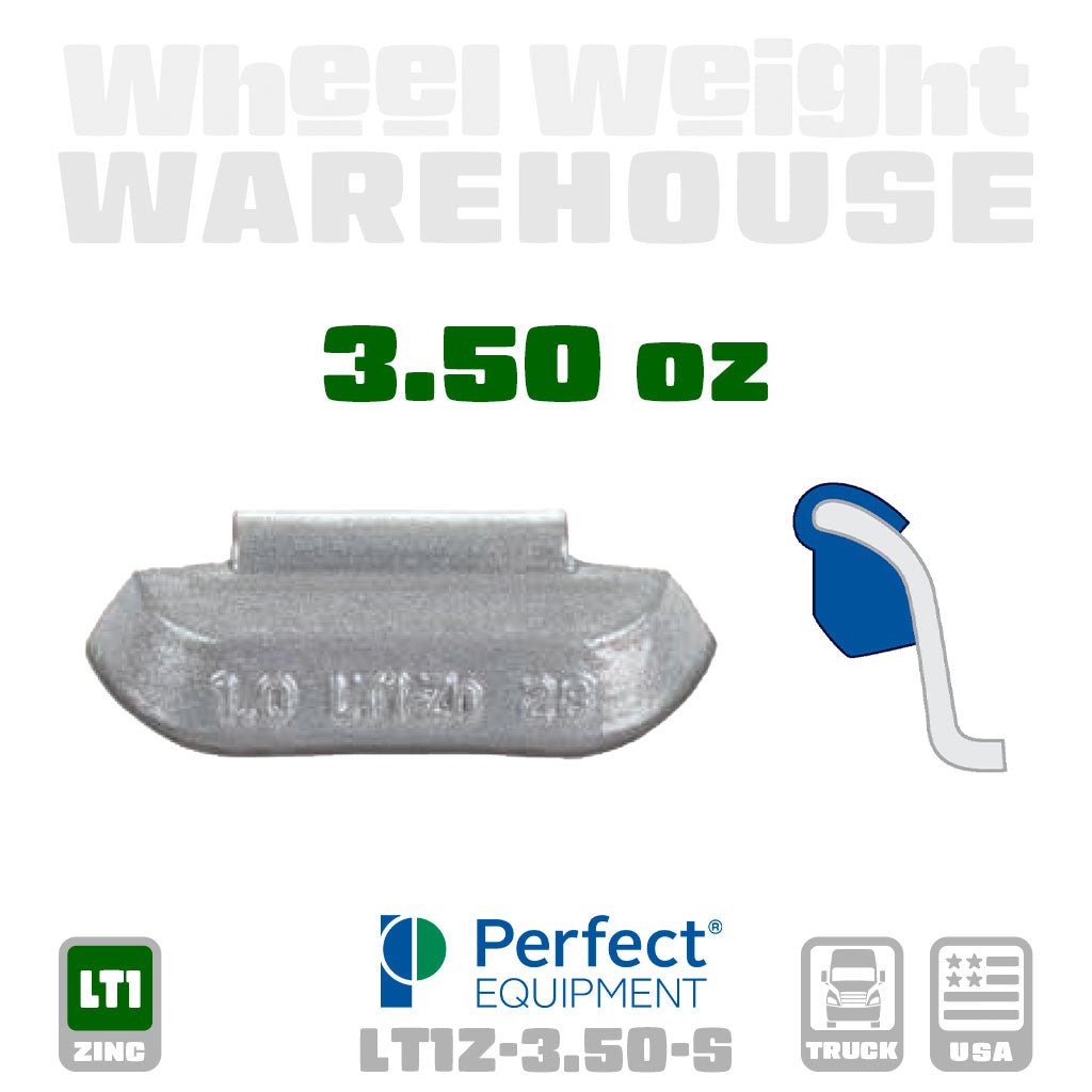 Perfect Equipment | LT1-Style Uncoated Zinc - Truck Clip-On Wheel Weights - (Choose Size)