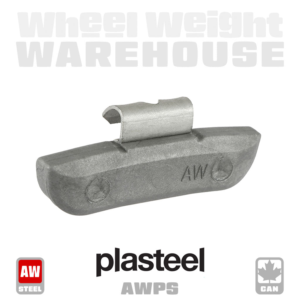 Plasteel | AW-Style Plastic over Steel - Passenger Clip-On Wheel Weights - (Choose Size)
