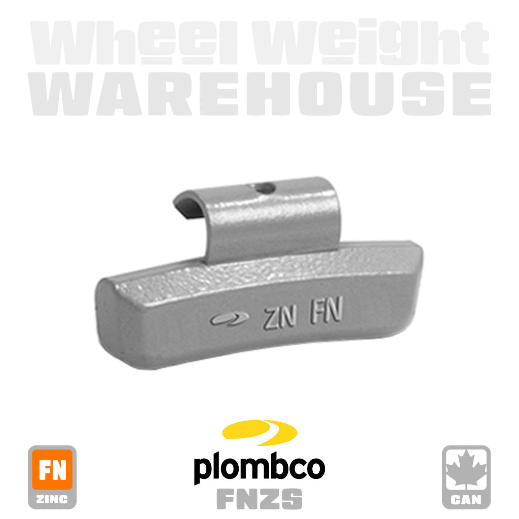 Plombco | FN-Style Coated Zinc - Passenger Clip-On Wheel Weights - (Choose Size)
